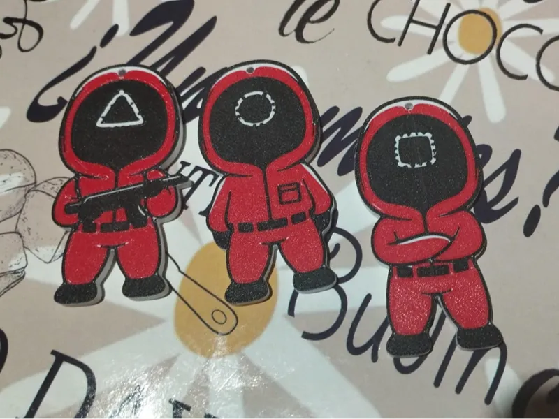 Squid Game Keychain Simplified