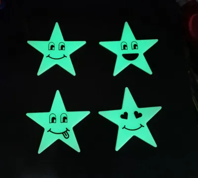 Glow stars - extruded face features version