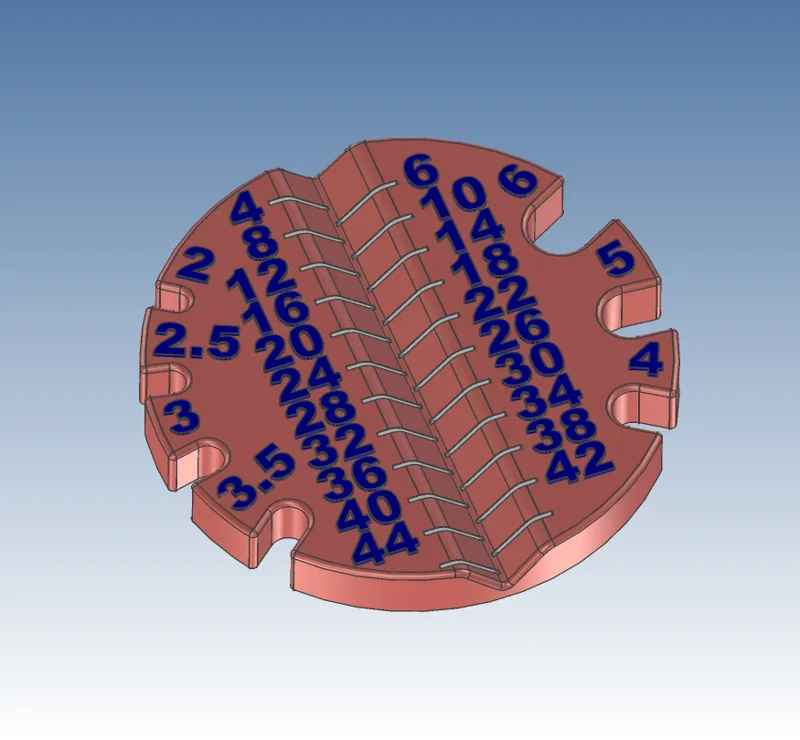 Round Metric Screw Measuring (M2-M6, up to 48mm)