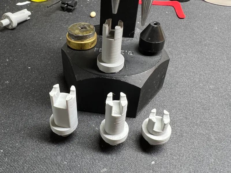 Piccolo Pin Block Anvils - JLS Pin Block