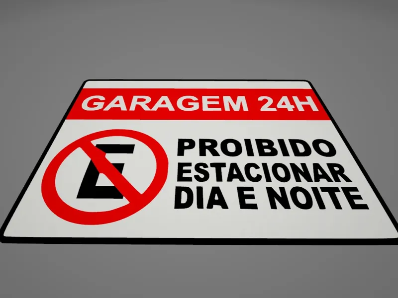 GARAGEM 24H PROIBIDO ESTACIONAR DIA E NOITE