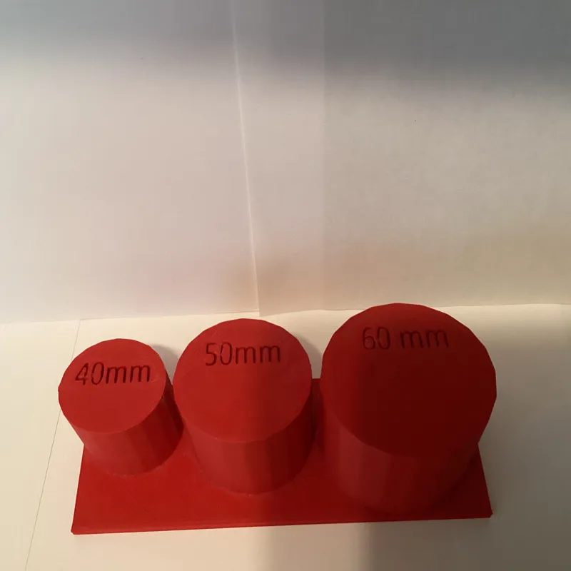 40mm to 60 mm visual guide to help with modeling