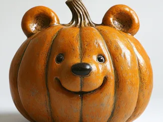 Pumpkin with Bear face
