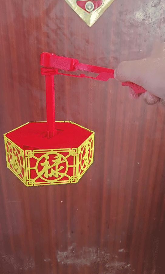 非遗盒子灯--可折叠的一键展开灯笼