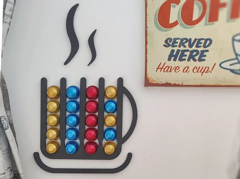 Mug shaped Nespresso capsule dispenser (wallmount)