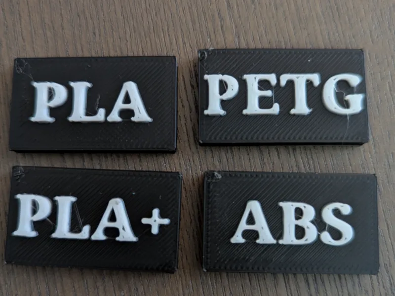 Dry Box Filament Name Plates
