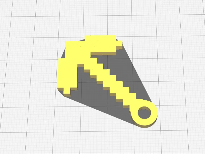 Minecraft Pickaxe Keychain