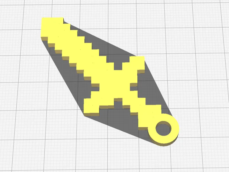 Minecraft Sword Keychain