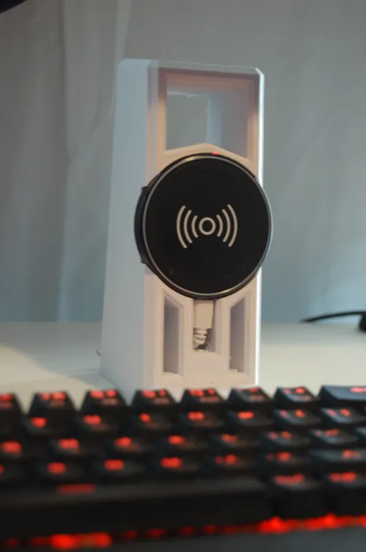 Phone Holder with Charging Puck