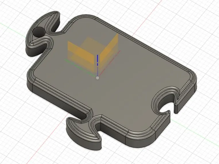 Puzzle keychain airtag nfc