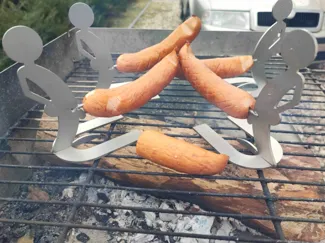 sausage holder, print files, laser cut files