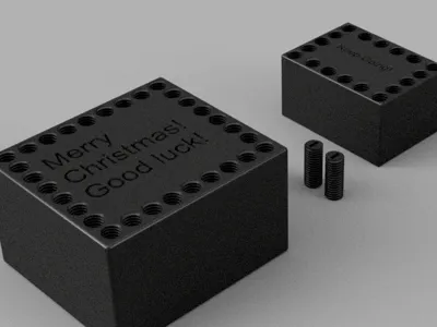 Annoying christmas gift box 48 Screws