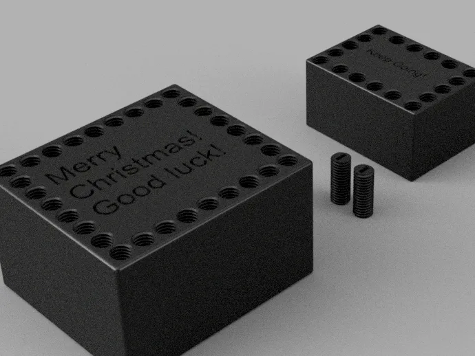 Annoying christmas gift box 48 Screws