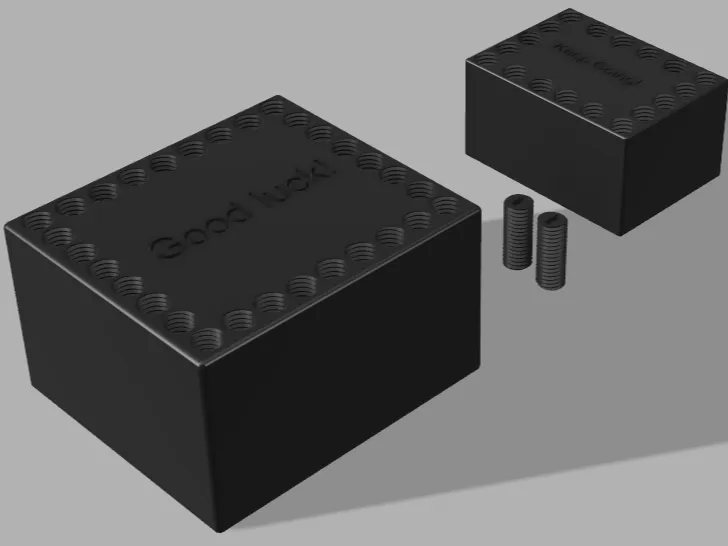 Annoying gift box 48 screws