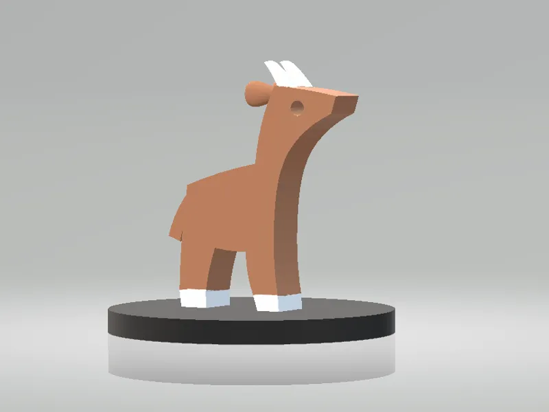 GOAT ANIMAL TOY 3D PRINTABLE MODEL