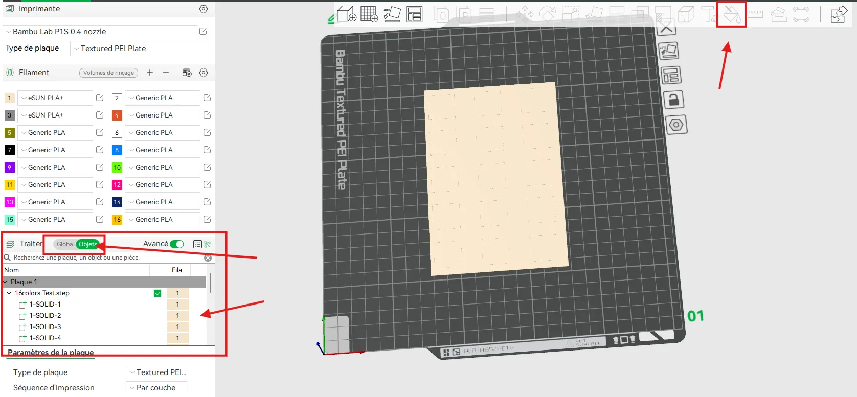Test 16 colors with only 1 AMS - Free 3D Print Model - MakerWorld