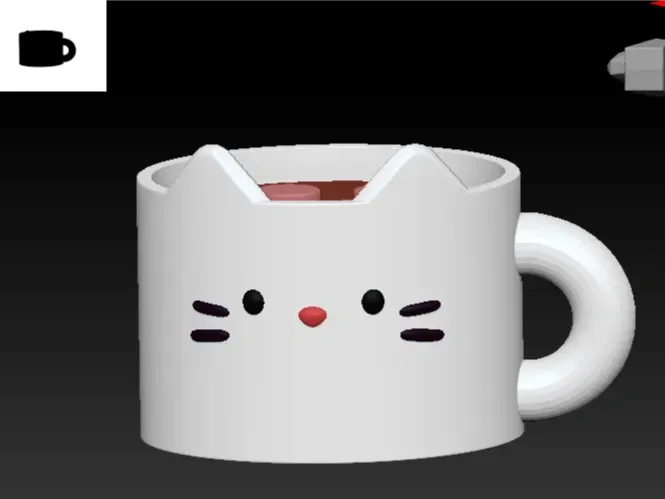 2CM直径猫猫杯摆件