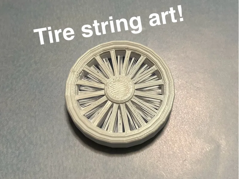 String art tire!