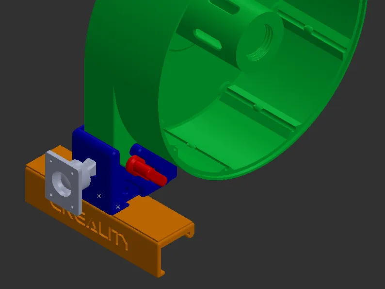 Ender 3 V3 CUE Inspired Spool holder w Dry box
