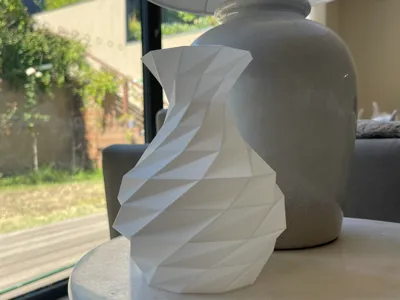 Spiral Polygon Vase