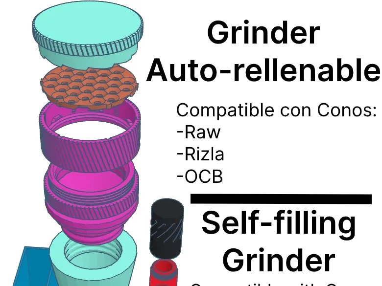 Grinder Bala Cañon - Auto-rellenable