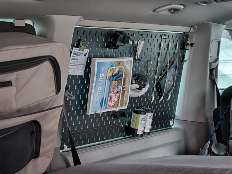 Ikea Skadis Adapter for use in Campervan