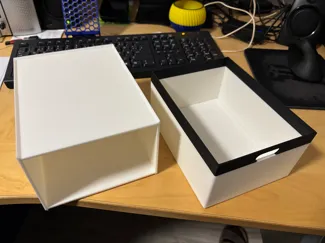 Große Box mit Schublade 200x150x100mm - Stapelbar