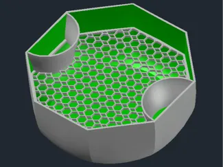 Dual Hexagonal Pistachio Bowl 