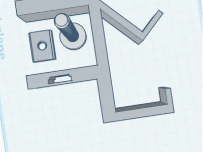 Headset and controller hook with screw