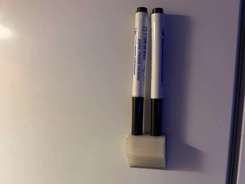 pen holder on the fridge