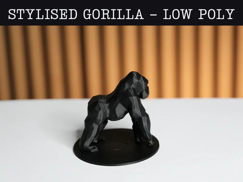 Stylized Gorilla - Low Poly