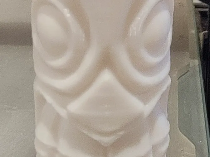 Tiki smiling