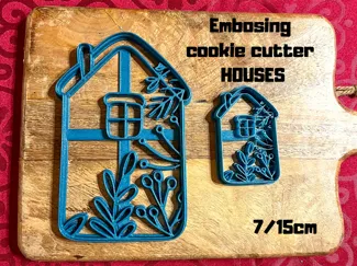Embosing cookie cutter HOUSES
