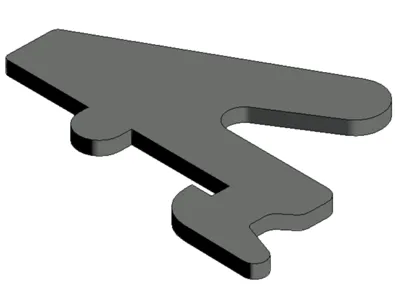Coat Hook - For Cubicle Walls 