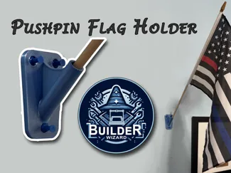 Pushpin Flag Holder