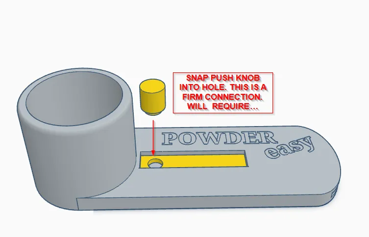 Powder Model Powder Scoop (Powder Easy) - Free 3D Print Model - MakerWorld