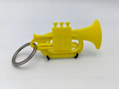 Baritone keychain with working valves