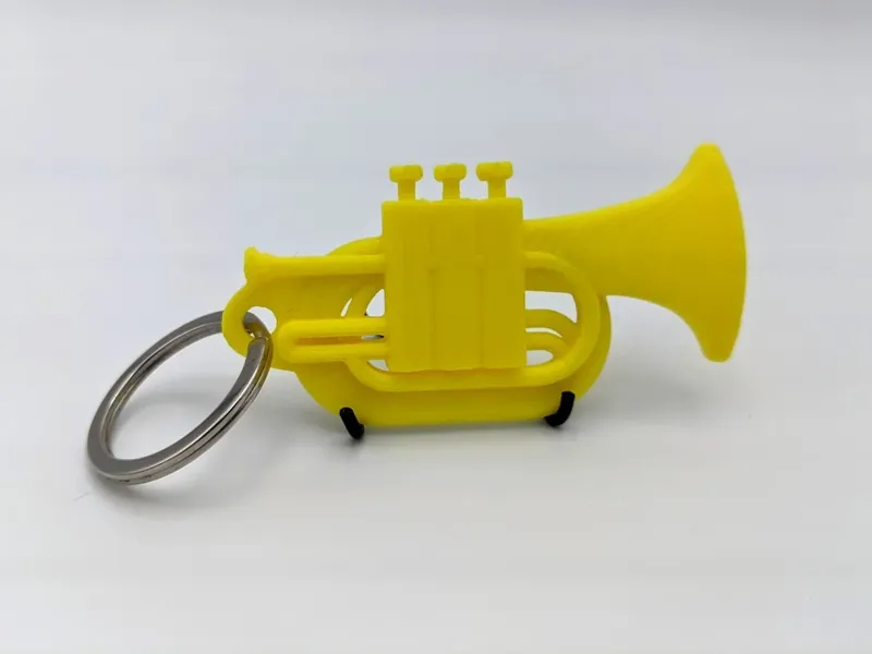 Baritone keychain with working valves