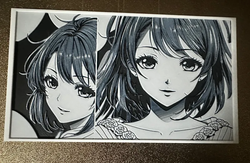HueForge Manga Girl 200x113