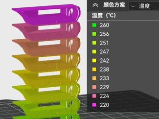 PETG温度测试塔_220°-260°