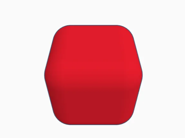 cube with very rounded edges