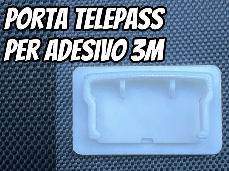 porta telepass 2023/24 per adesivo 3M Dual Lock