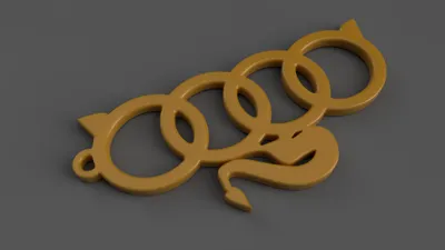AUDI Devil styled keychain