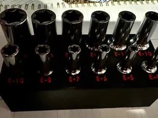 Icon E Sockets for 3/8 and 1/4 sets