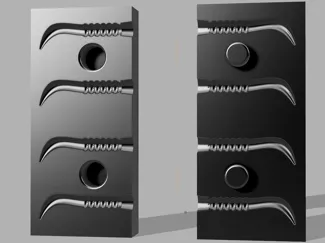 Silicone casting bait mold