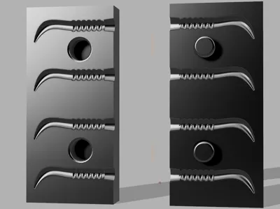 Silicone casting bait mold