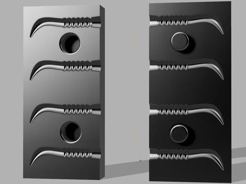 Silicone casting bait mold