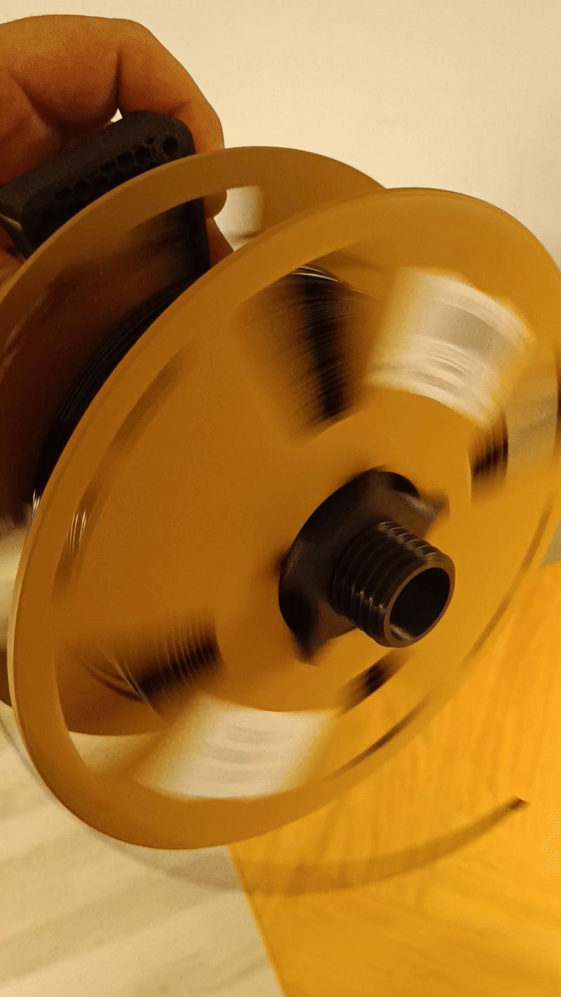 Filament holder with bearings