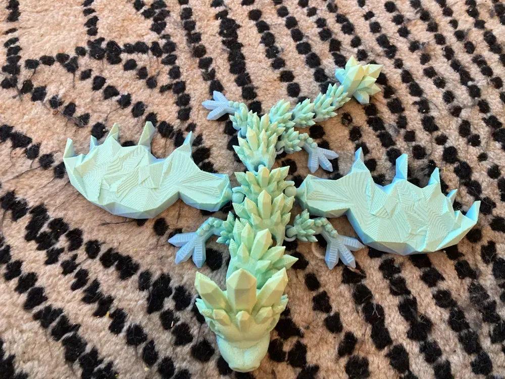 X-strong X-flex Flexi Baby Crystal Wing Dragon - Free 3D Print Model ...