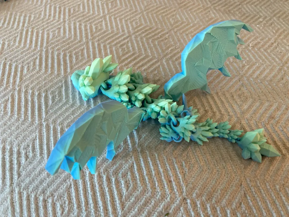 X-strong X-flex Flexi Baby Crystal Wing Dragon - Free 3D Print Model ...